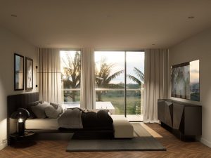 serena villa bedroom view